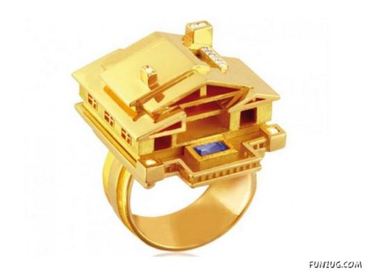 Creative Houses On Finger Rings