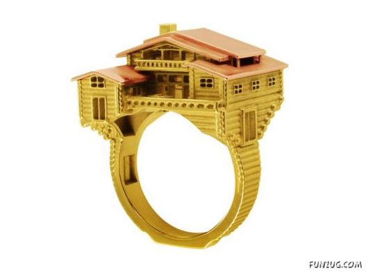 Creative Houses On Finger Rings