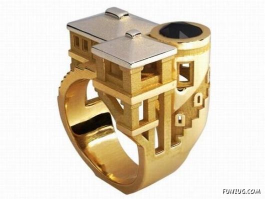 Creative Houses On Finger Rings