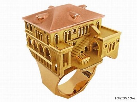 Creative Houses On Finger Rings