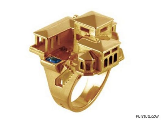 Creative Houses On Finger Rings