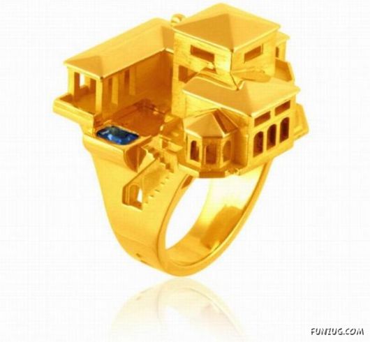 Creative Houses On Finger Rings
