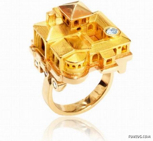 Creative Houses On Finger Rings