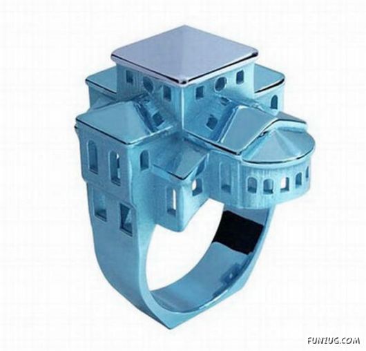 Creative Houses On Finger Rings