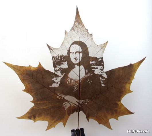 Stunning Leaf Carving Artwork