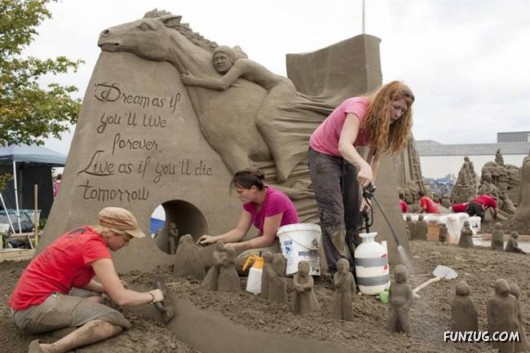 Mind Blowing Sand Sculpture Contest