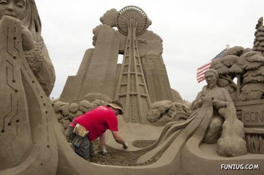Mind Blowing Sand Sculpture Contest