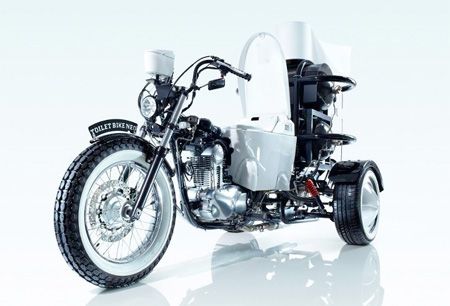 Crazy Toilet Powered Motorcycle