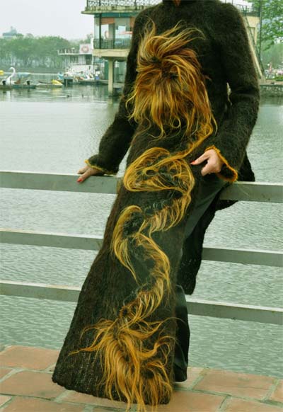 Unique Dress From Human Hair