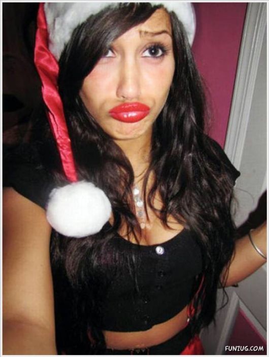 Funny Galz Making Duck Face