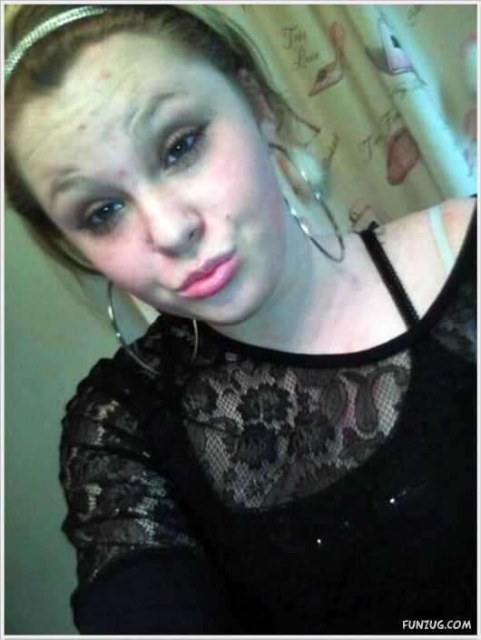 Funny Galz Making Duck Face