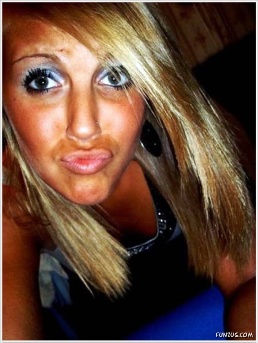 Funny Galz Making Duck Face