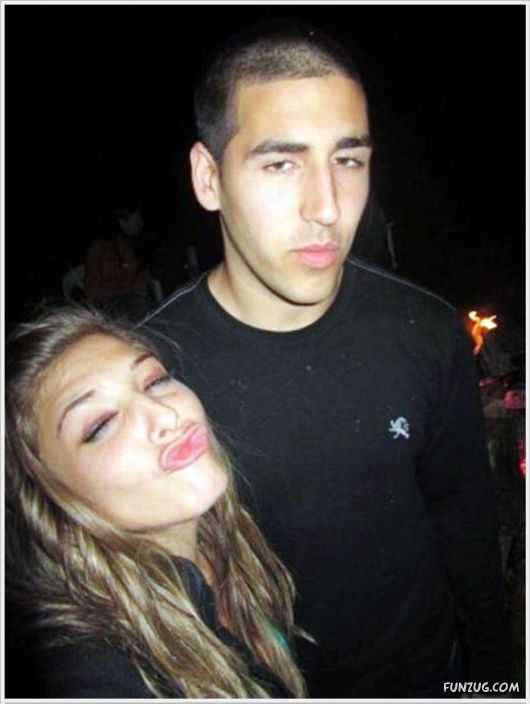 Funny Galz Making Duck Face