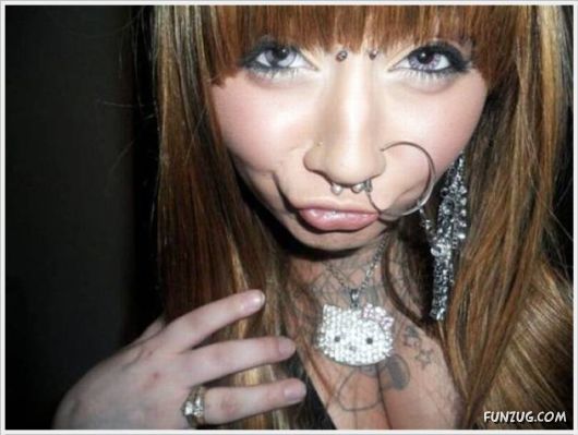 Funny Galz Making Duck Face