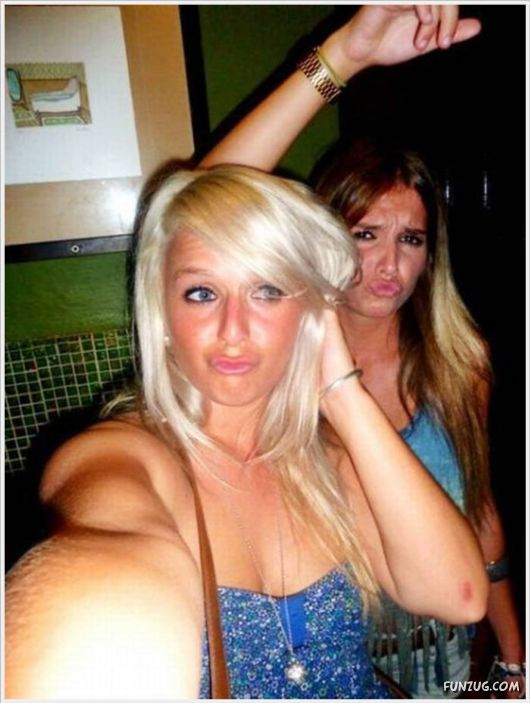 Funny Galz Making Duck Face