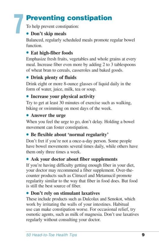 50 Head To Toe Health Tips