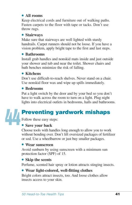 50 Head To Toe Health Tips