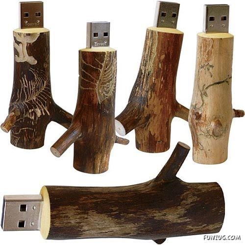 USB Drives Made With Wood