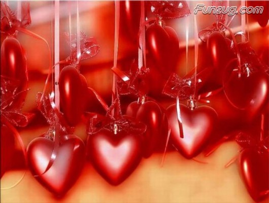 Click to Enlarge - Beautiful Floral Valentine Hearts