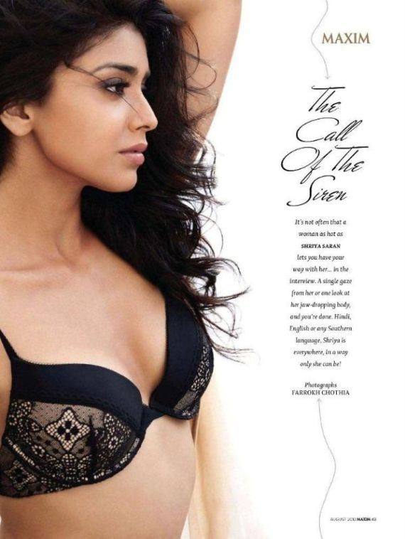 Shriya on Maxim Pages