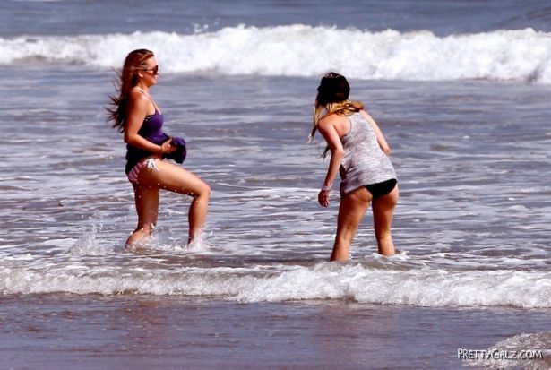 Avril Lavigne in Full Bikini Fun