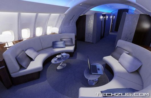 A First Look Inside the New Boeing 747-8