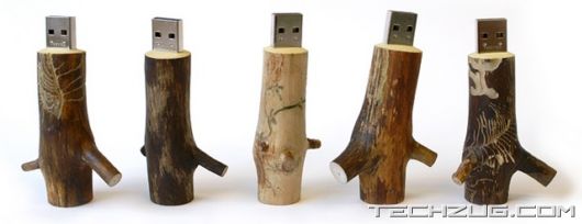 USB Drives Made With Wood